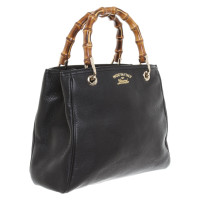 Gucci Bamboo Bag in Pelle in Nero