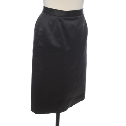 Yves Saint Laurent Skirt Cotton in Grey
