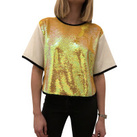 Msgm Top in Yellow