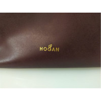 Hogan Handtasche aus Leder in Bordeaux
