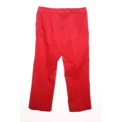Max Mara Trousers Cotton in Red