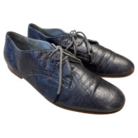 Balenciaga Chaussures à lacets en Cuir en Bleu