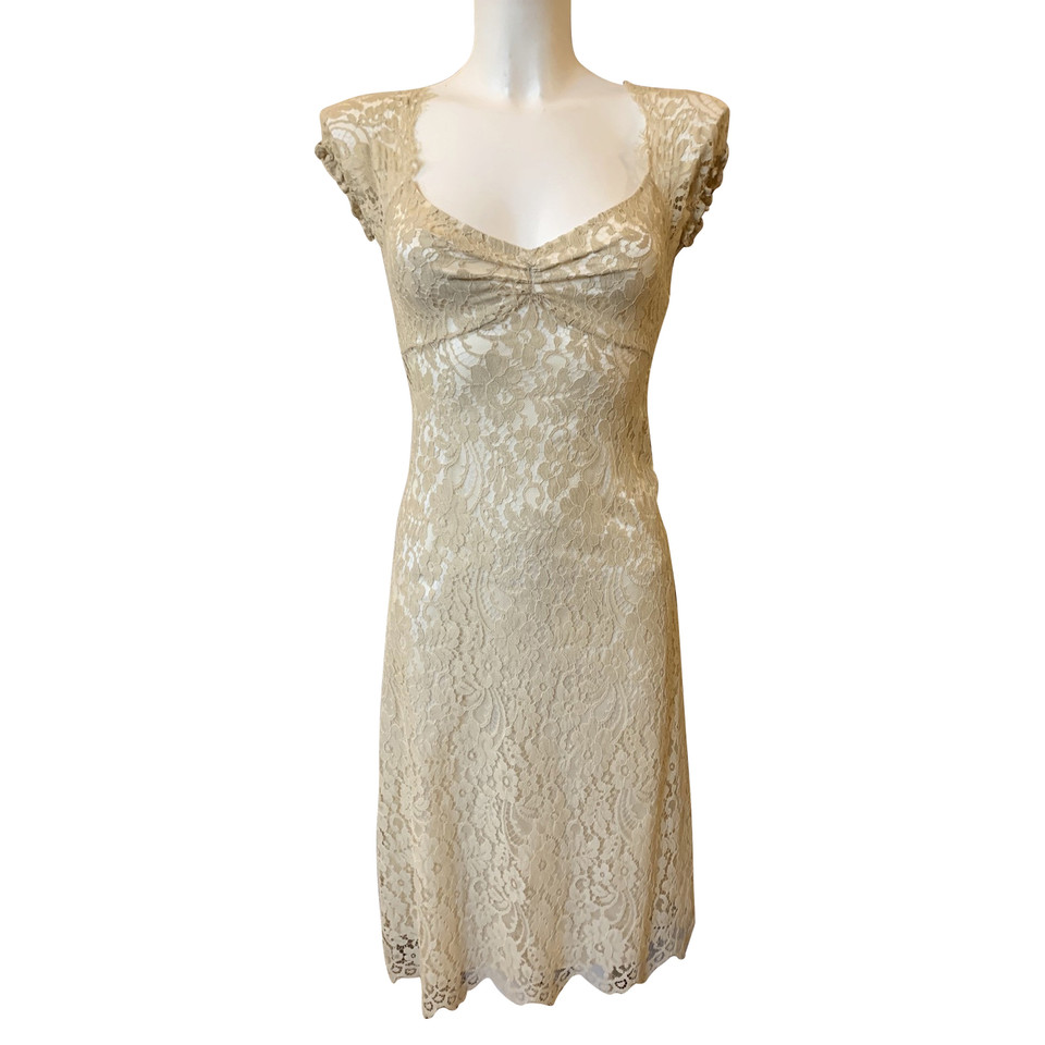 Dolce & Gabbana Kleid aus Baumwolle in Beige