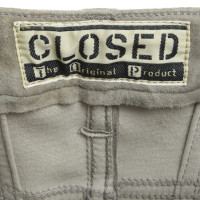 Closed Wildleder-Hose in Grau