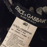 Dolce & Gabbana Polkadot ruched midi jurk
