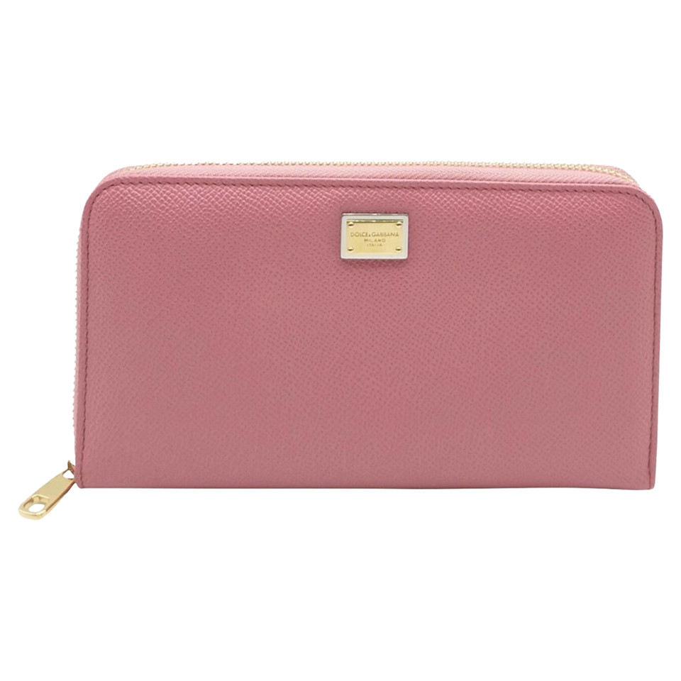 Dolce & Gabbana Tasje/Portemonnee Leer in Roze