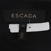Escada zijden jurk met zwarte nerts
