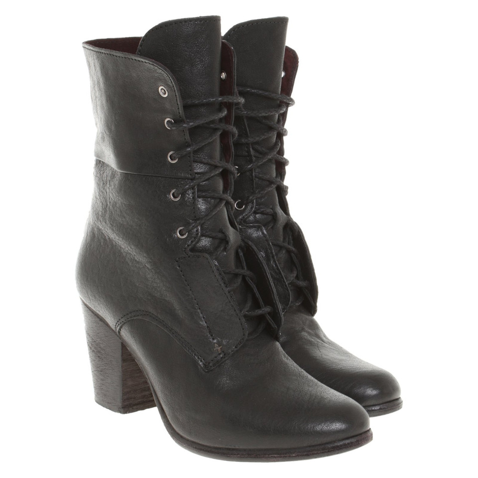 Rag & Bone Stiefeletten aus Leder in Schwarz