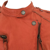 Oakwood Leather jacket in Orange 