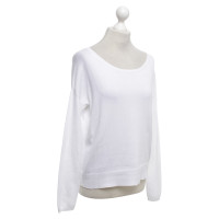 Repeat Cashmere Knitted pullover in white