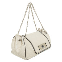 Chanel Handtas Leer in Beige