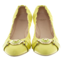 Versace Ballerina's in citrus geel