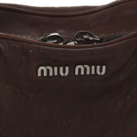 Miu Miu Leather handbag in Brown