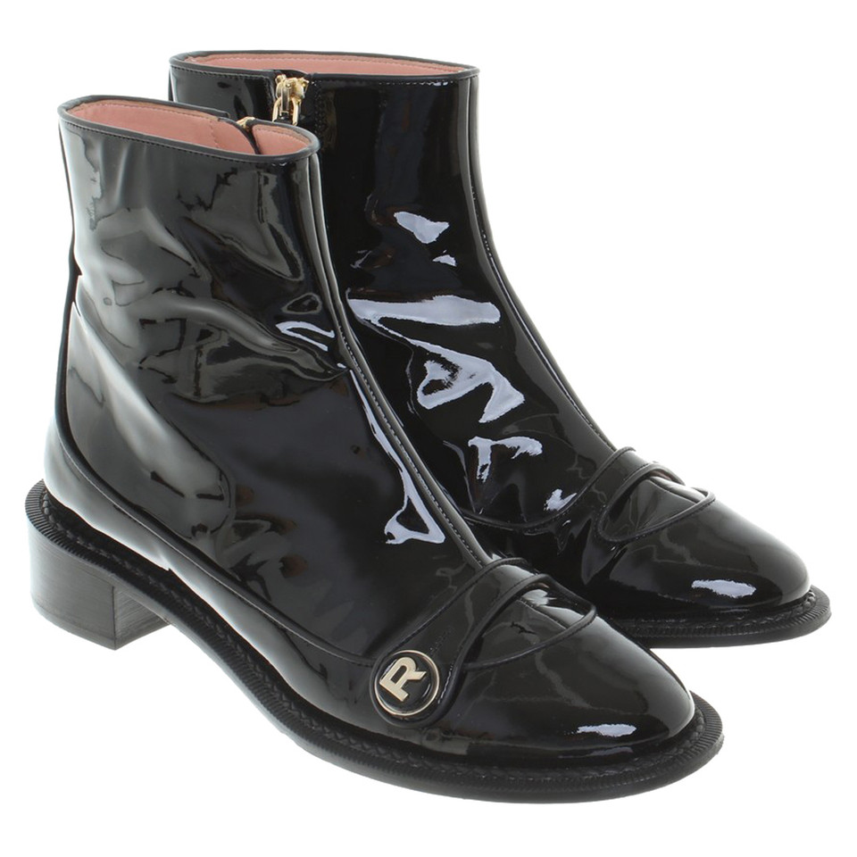 Rochas Ankle boots made of patent leather