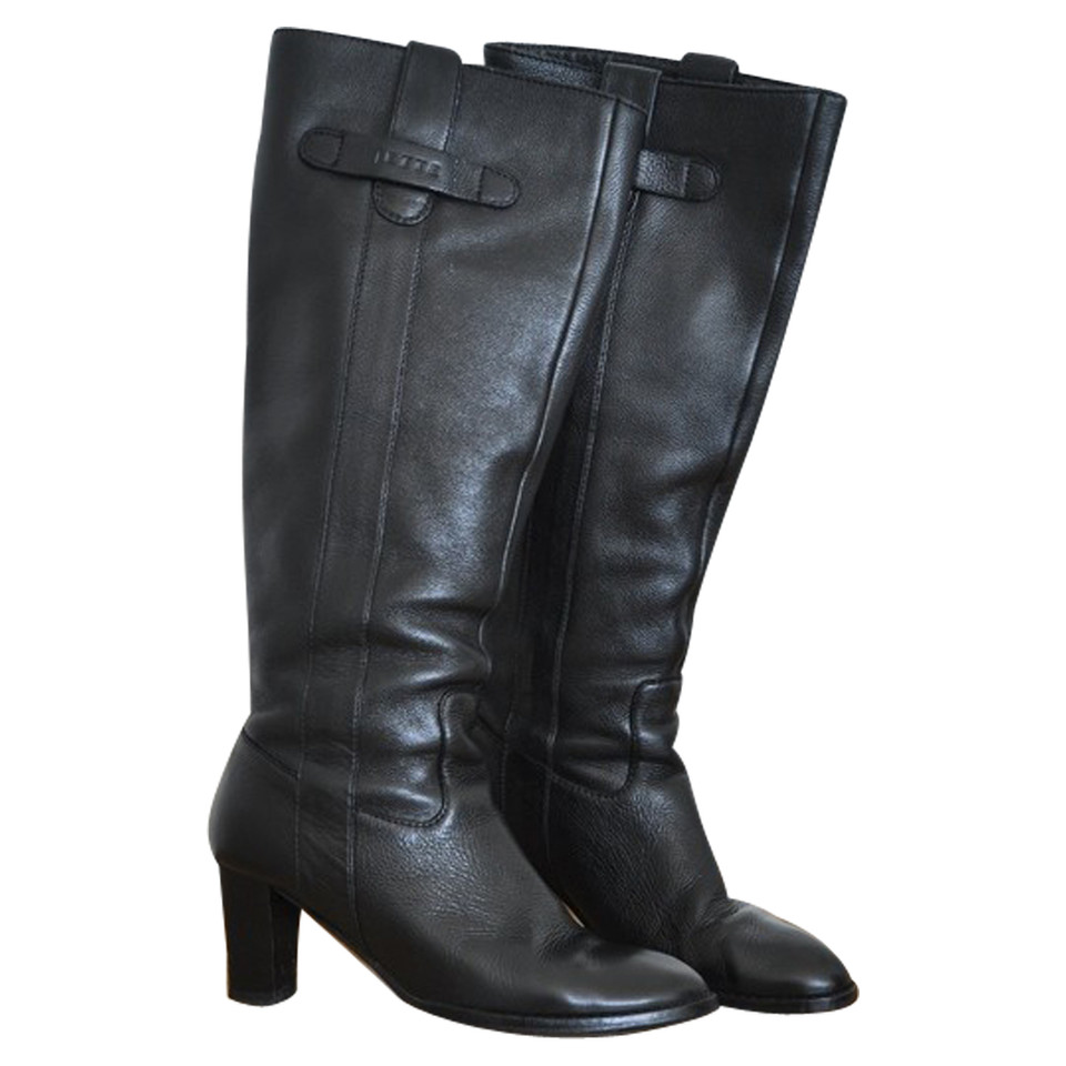 Joop! Black leather boots 