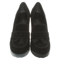 Hogan Pumps/Peeptoes aus Leder in Schwarz