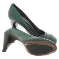 Navyboot pumps in verde scuro