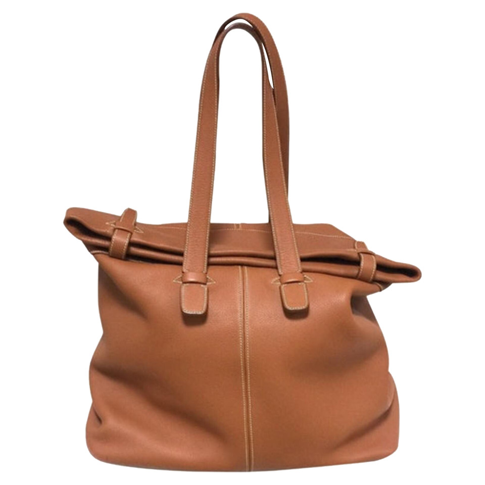 Hermès Thar Travel Bag realizzato in pelle marrone