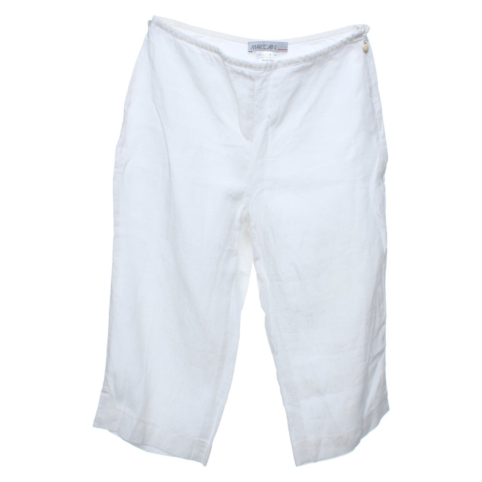 Marc Cain Pantaloni di lino in bianco