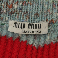 Miu Miu jupe en tricot avec motif