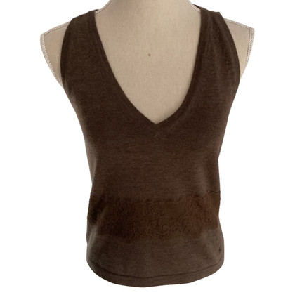 Burberry Top Cotton in Brown