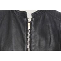 Goosecraft Jacke/Mantel aus Leder in Schwarz