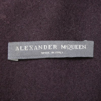 Alexander McQueen Eggplant colored wool dress