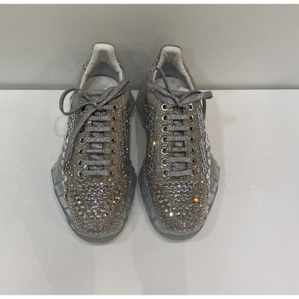 Jimmy Choo Sneakers aus Wildleder in Silbern