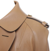 Louis Vuitton manteau en cuir Camel