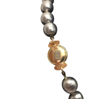 Christian Dior Perlenkette in Grau