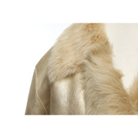Plein Sud Jacket/Coat Leather in Gold