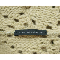 Roberto Collina Jacke/Mantel aus Wolle in Beige