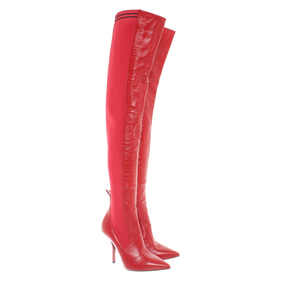 Fendi Boots in red