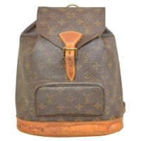 Louis Vuitton Montsouris Backpack MM25 aus Leder in Braun