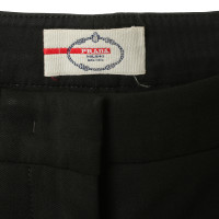 Prada Pantaloni di lana nero