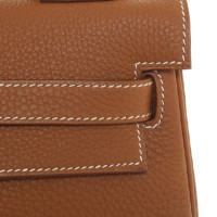 Hermès Kelly Bag aus Leder in Braun