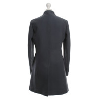 Brunello Cucinelli Grey Blue Cotton Coat