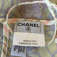 Chanel Top met Camellia Print