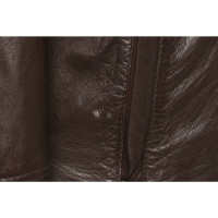 Comptoir Des Cotonniers Jacke/Mantel aus Leder in Braun