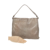 Reptile's House Handtasche aus Leder in Taupe