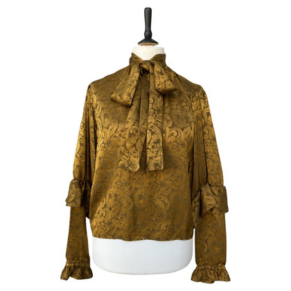Yves Saint Laurent Vest Silk in Gold