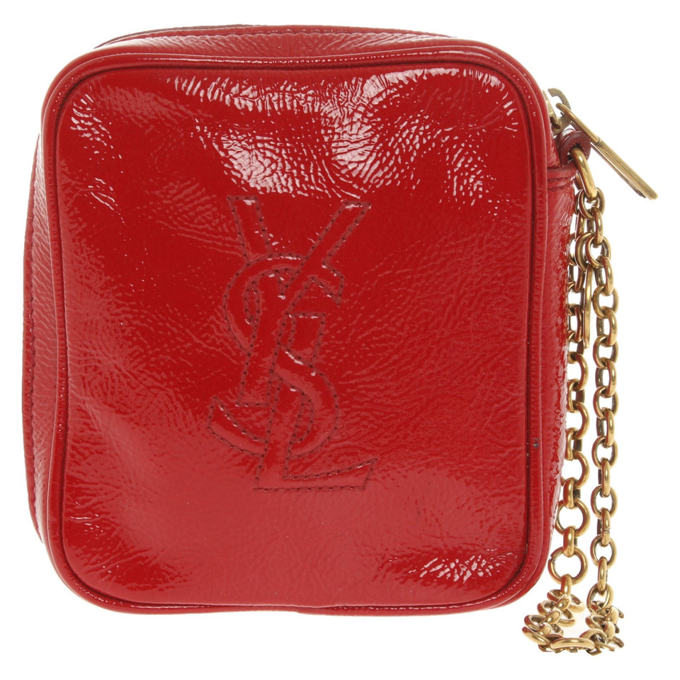 Yves Saint Laurent Bag/Purse Patent leather in Red