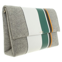Hugo Boss clutch made of leather and felt