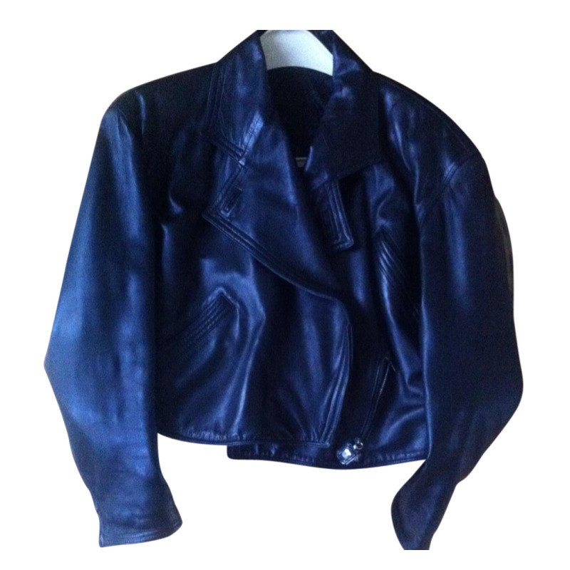 Versace Vintage biker leather jacket