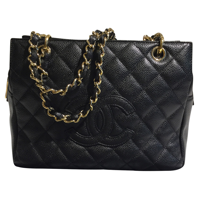 Chanel "Petit shopping Tote" in nero