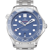 Omega Seamaster Diver 300M Co-Axial Master Chronometer aus Stahl