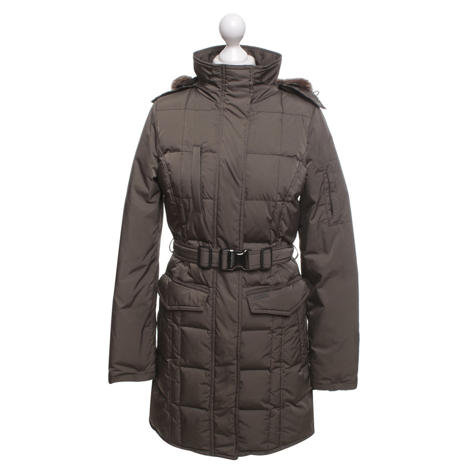 Woolrich Veste en Olive vers le bas