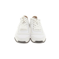 Hermès Chaussures de sport en Toile en Blanc