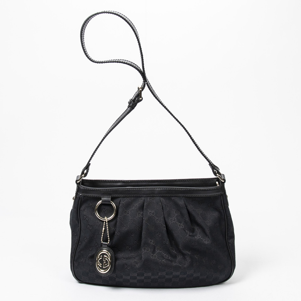 Gucci Shoulder bag Canvas in Black