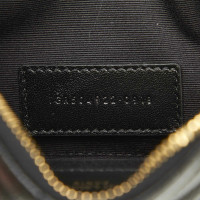 Yves Saint Laurent Täschchen/Portemonnaie aus Leder in Schwarz